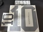 Official Dekographics Messi #10 Print Name set Number Argentina World Cup 2022