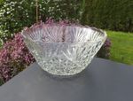 Vintage Anchor Hocking Arlington Pressed Glass large Punch Large Bowl 31cm 12"