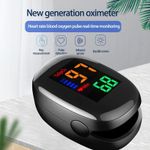 2 In 1 Fingertip Blood Glucose & Oxygen Monitor Spo2 Glucose Pulse Rate Oximeter