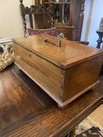 Antique  large solid  Wooden  jewellery storage with Key