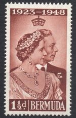 Bermuda 1948 Royal Silver Wedding 1½d SG 125 MM mint  *combined postage*