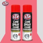 2 x STP Carb Cleaner Spray Carburettor Intake Spray Cleaner Professional 500ML
