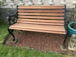 4ft (1220mm) Sapele Hardwood Garden Bench Slats Set 10no 55mm Slats & 2no 35mm
