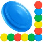 12 Pack Flying Disc 23cm Frisbee Ring Garden Beach Toy Summer Outdoor Kids Fun 