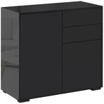 Side Cabinet with 2 Door Cabinet and 2 Drawer for Home Office