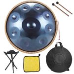 New Handpan Drum 18 in 9 Notes D Minor Hand Drum Instrument With Mallet