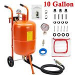 10 Gallon Air Sand Blaster 125 PSI High Pressure Portable Abrasive Blasting Tank