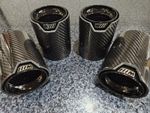 Bmw M Performance Carbon Fibre Exhaust Tip M2 M3 M4 M5 M6 F80 F82 Black 4 Tips