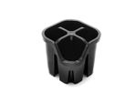 517939 Cutlery Utensil Drainer Caddy with 4 Compartments Black 14 x 14 x 13 cm