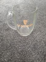 Guinness Vintage Glass Pint Tankard Mug with Handle Excellent Condition