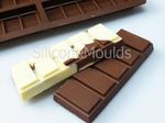 6 cell 5 Sectional FULL SIZE Chocolate Snap Bar Mould Silicone Bakeware 56g