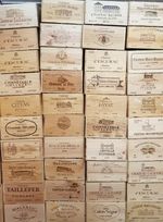 Wooden Wine Box Crate ~ Small 6 Bottle Size ~ French, Shabby Chic, Vintage