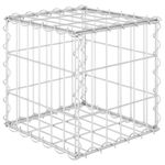 Cube Gabion Raised Bed Outdoor Planter Pot Garden Raised Bed Steel Wire vidaXL