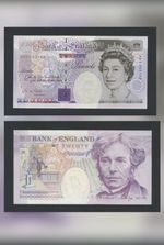 RARE FIRST RUN MINT AA01 003 UV light Tested 20 UK Banknote Gill 1991 M Faraday 