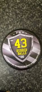 .43 Cal Rubber balls. Training rounds for CO2 pistols