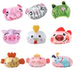 Funny Cartoon Animal Shower Bath Cap Hair Hat Waterproof PVC Adults Kids Bathing