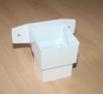 OSMA 61MM SQUARELINE DOWNPIPE SOCKET LUGGED 4T824W WHITE