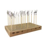 Model Painting Clips Set Cardboard Base 25pcs Alligator Clips Bamboo Sticks