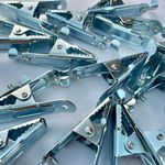 10 X 25 AMP CROCODILE CROC CLIPS 25A BATTERY CHARGER CARAVAN ELECTRIC CLAMP TEST