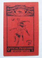 ARSENAL v BLACKBURN ROVERS 1927/1928 *VG Condition Football Programme*
