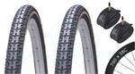 2 Bicycle Tyres Bike Tires - Road / Highway - 700 x 38C - With Presta Tubes