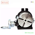 6" inch Rotary Table Horizontal Vertical slots 150mm HV6-4 for Milling Machine