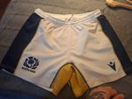 Scotland White Rugby Shorts , Gym