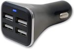 USB Car Adapter Charger with 4 USB Ports 12v and 24v in Car Gadgets Power