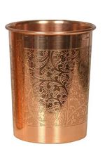 Pure Copper Handmade Water Drinking Glass Tumbler For Health Benefits Set Of 1