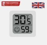 Digital Indoor Thermometer Hygrometer, Button Battery Temperature Humidity meter