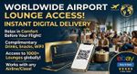 Worldwide Airport Lounge Pass – LoungeKey Access – 90 Day Valid 