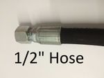 Hydraulic Hose Assembly half inch 1/2" 2 Wire hose - PICK YOUR BSP FITTINGS -