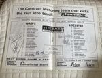 Multi SIGNED English championship rugby union programme, Wasps v Leicester 1994