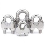 1/2/5pcs Stainless Steel 304 Wire Rope Grips Clamps U Bolts CLIPS 2mm - 32mm