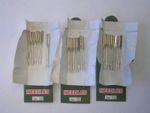 30 SEWING MACHINE NEEDLES 80/12 FITS TOYOTA BROTHER JANOME SINGER PFAFF SILVER +