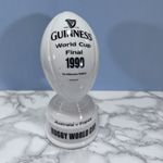 Vintage - 1999 Guinness Rugby World Cup Final Memorabilia- Rugby Ball On Plinth
