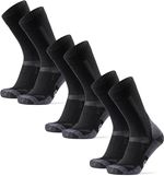 DANISH ENDURANCE MERINO WOOL HIKING SOCKS BLACK LARGE 3 PAIRS