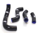 BLACK Samco Rad Hoses fit Kawasaki ZRX 1200R Without carb de icer All Years