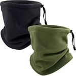 Neck Warmer Winter Snood Tube Thermal Fleece Motorbike Cycling Mask Unisex Black
