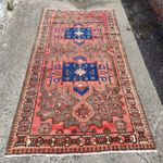 Vintage Antique Large Wool Carpet Rug Turkish Red Blue Eastern 3m X 1.6m V