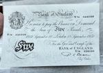 Bank Of England (B270) Beale, £5 White Note, Five Pound, V74 026098 A/UNC