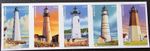 US Scott - 4791 - 4795b - New England Lighthouses - Strip of 5 Imperf NDC Stamps