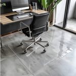 Non Slip Office Chair Desk Mat Floor Computer Chair Protector PVC Plastic Clear