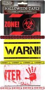 Halloween Warning Tape 3M Zombie Infected Zone Horror Party Decorations