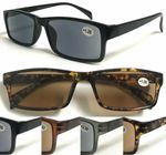 Classic UV400 Sun-Reader Men' Women' Reading Sunglasses Spring Hinge Arms SL155