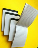 6 PADS A6 LINED PAPER BOTH SIDES WHITE PAPER JOTTER NOTE PAD MEMO NOTEBOOK 