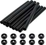 10 PCS Radiator Pipe Covers Black and Pipe Collars 200Mm X 15Mm Thickened Radiat