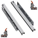 Undermount Drawer Runners - Push To Open Full Extension 3D Clips  - 19mm - 35kg