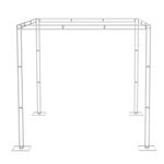Giant Double Drape Pipe Heavy Duty Canopy Wedding Backdrop Stand Stage Multi-use