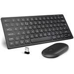 Premium 60% Compact Mini Wireless Keyboard And Mouse Set For PC Laptop UK Layout